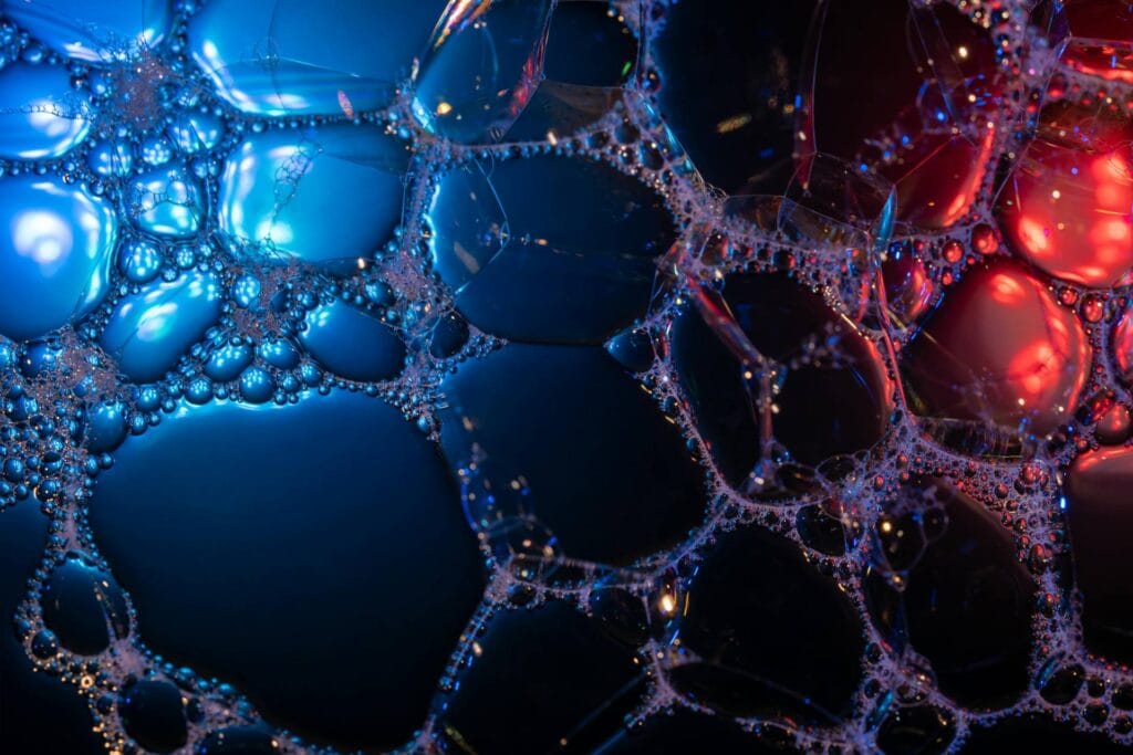 Celulas de Testosterona em uma foto macro.