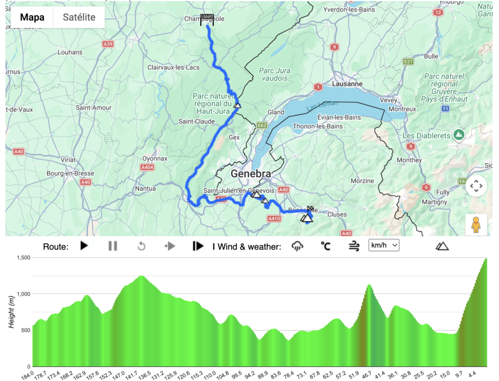 Etapa 15 — 19 de julho | Champagnole → Plateau de Solaison (184 km)
