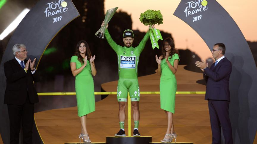 Maillot vert no pódio do Tour de France
