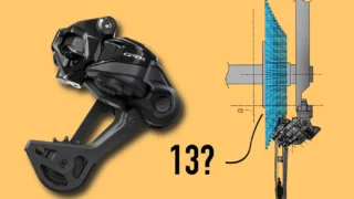 Vazou um núcleo Shimano de 13 velocidades numa loja alemã. O número de marchas é a parte menos importante